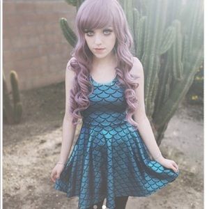 Living Dead Clothing Mermaid Skater Dress